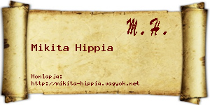 Mikita Hippia névjegykártya